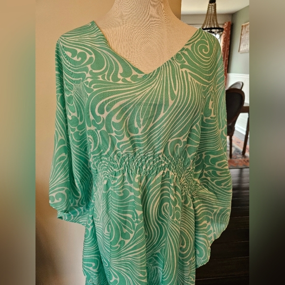 Lindsay Philips Women’s Size M/L Swim Cover-Up Dress Lightweight Beachy Vacation - Picture 2 of 7